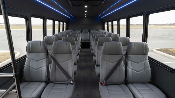 Interior of West Virginia Party Bus Company's 30 Passenger Minibus in West Virginia