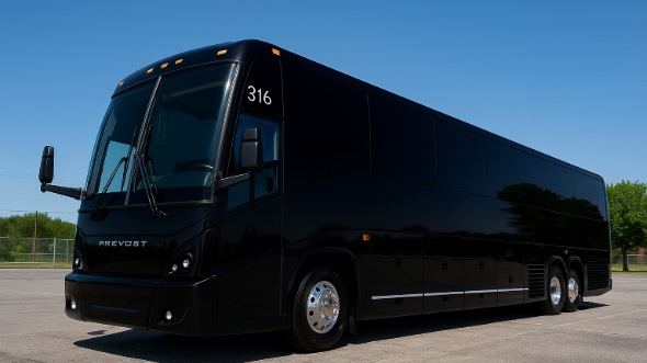 Exterior of West Virginia Party Bus Company's 48 Passenger Charter Bus in West Virginia