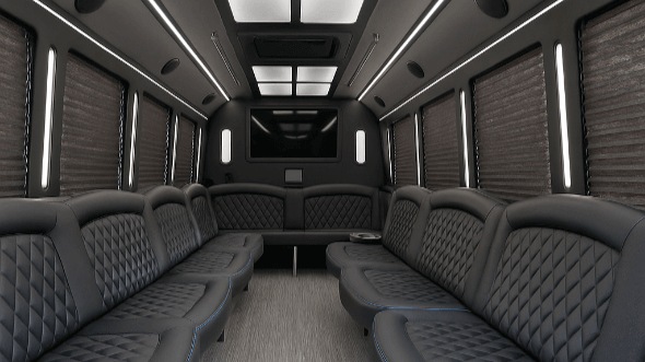 50 Passenger Party Bus Interior