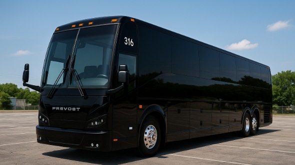 Exterior of West Virginia Party Bus Company's 55 Passenger Charter Bus in West Virginia