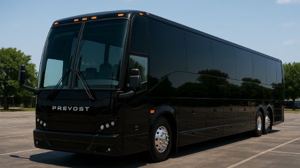 Exterior of West Virginia Party Bus Company's 56 Passenger Charter Bus in West Virginia