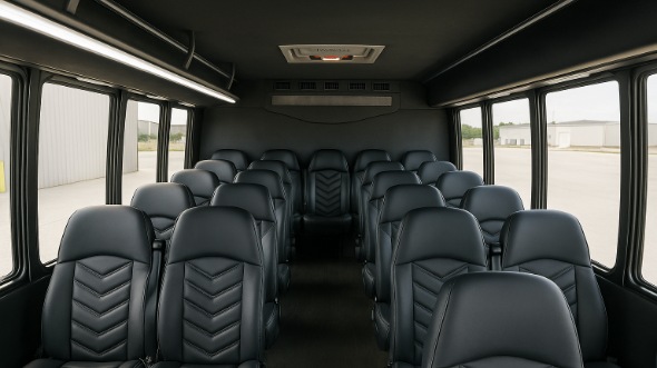 west virginia 25 passenger minibus interior
